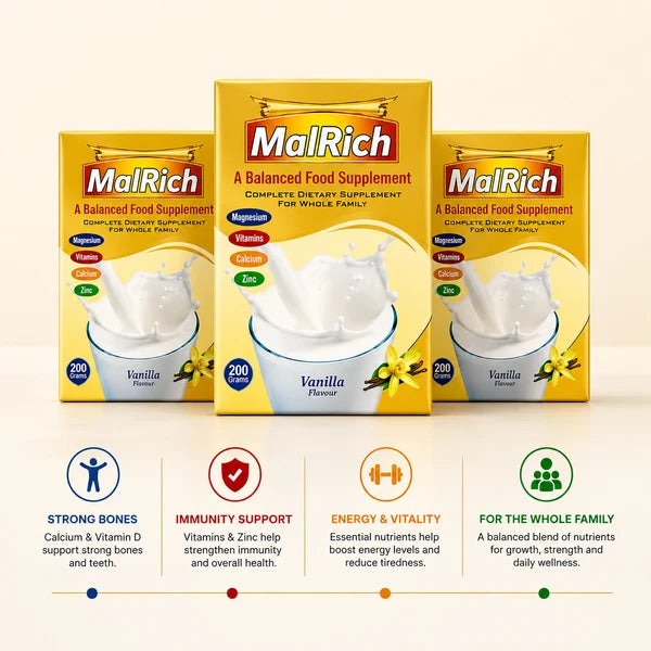 MalRich Daily Nutrition. Family Protection.