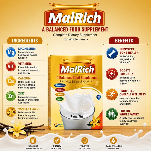 MalRich weight gain 200gram– Complete Balanced Nutritional Supplement