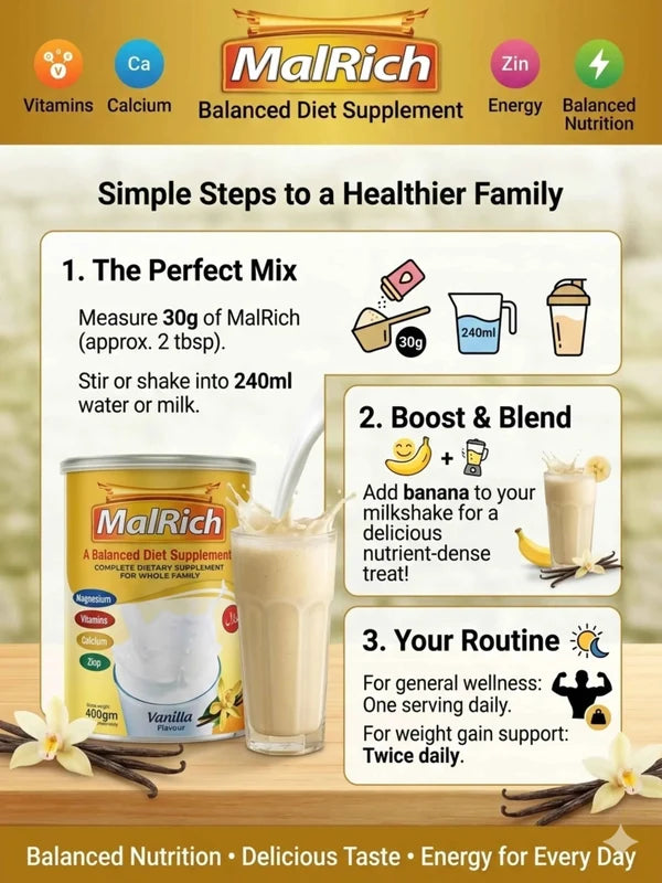 MalRich Balanced Diet Supplement(400gm)