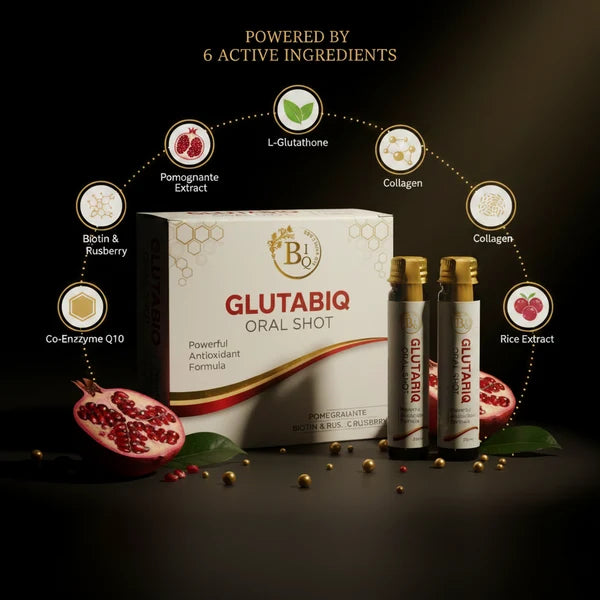 GlutaBIQ Oral Shot – Powerful Antioxidant Formula | 5 x 20ml