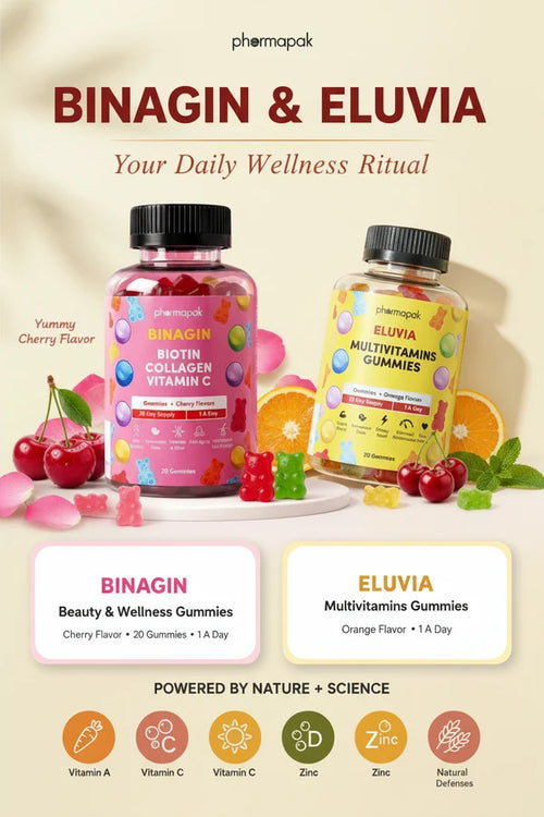 Binagin + Eluvia Gummies Combo Bundle